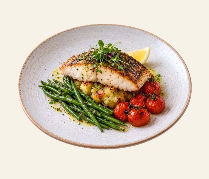 Pan-Seared Barramundi at Poni's Café in Sanur