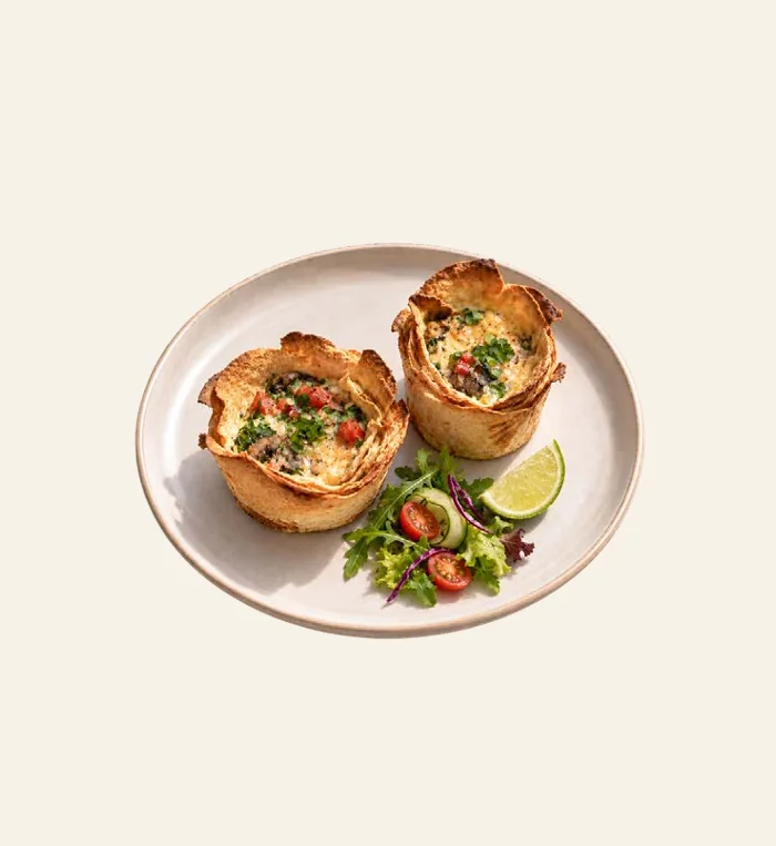 Tortilla Cups (V) at Poni's Café in Sanur