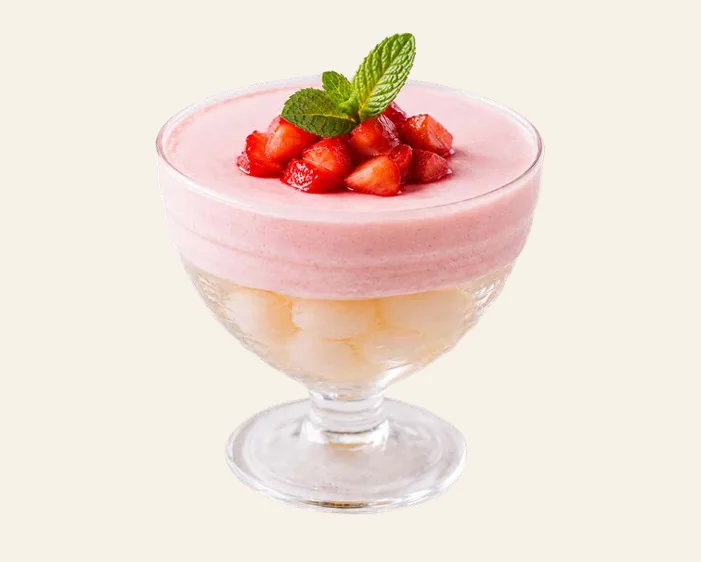 Strawberry & Lychee Jelly Mousse from the Poni's menu